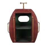 Raft perete metal multicolor vintage 48x26x60 cm