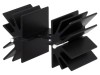 Radiator Aluminiu Negru TO220 25,4mm 7,1K/W