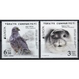 TURCIA 2021 EUROPA CEPT FAUNA PROTEJATA PASARI FOCI