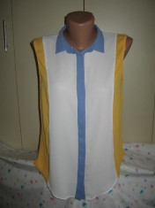 Bluza alba ZARA Basic Mar 40 foto