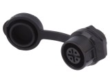 Conector Circular Mamă 4-PIN 5A Aurit 12mm