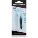 Cumpara ieftin Tweezerman Mini Slant pensete cu varfurile tesite mini cu trusă de călătorie Stainless 1 buc