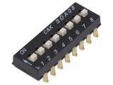 Comutator DIP-SWITCH 8 Secțiuni ON-OFF 24VDC