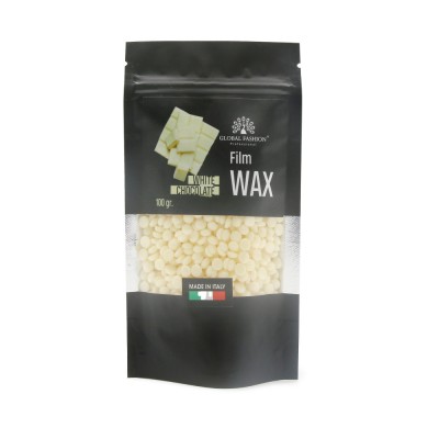 Ceară pentru epilare Film Wax, Global Fashion, 100 g, Ciocolată albă foto