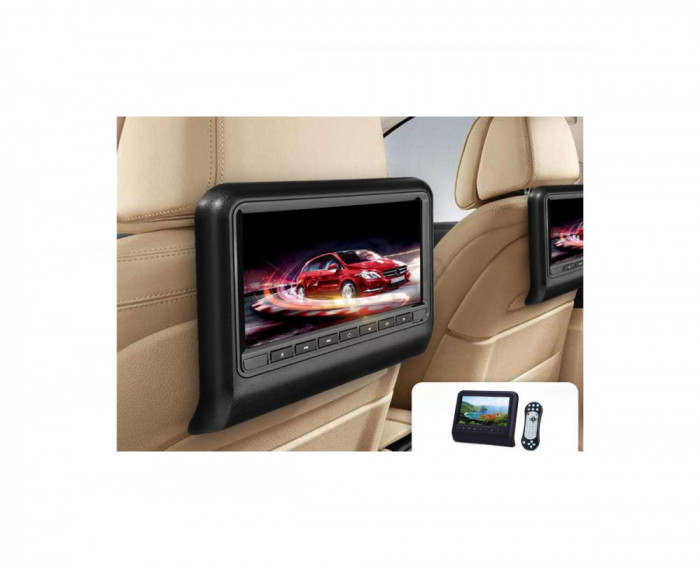 Set tetiere 1DVD+1monitor 9 inch negre Cod:9503 - Bej Automotive TrustedCars