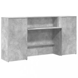 Cumpara ieftin Birou de receptie Gri beton 200x50x103,5 cm Lemn prelucrat
