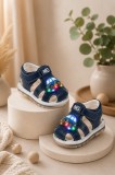 Cumpara ieftin Sandalute bleumarin cu luminite pentru super bebelusi - Masinuta (Marime
