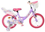 Bicicleta pentru copii Volare Unicorn - Fete - 16 inch - Violet - Frane cu doua maini