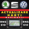 DVD Harta Navigatie VW RNS 510/810 2022: Passat, Golf, Tiguan, Touareg, Skoda, Seat - Europa + Romania Detaliata, Video in Motion