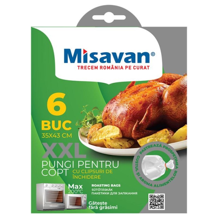 Set pungi pentru copt Misavan, 35 x 43 cm, 6 bucati/set