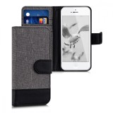 Husa pentru Apple iPhone 5 / iPhone 5s / iPhone SE, Textil, Gri, 35222.22