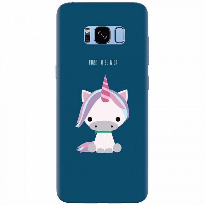 Husa silicon pentru Samsung S8, Horn To Be Wild Cute Unicorn