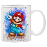Cana alba personalizata The Super Mario Bros, INOVATIX&reg;. 330ml