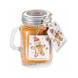 Lumanare parfumata Craciun aroma Portocala si Lemn Santal cm 7 x 5 x 8,5 H