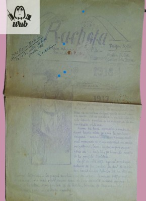 Revista Racheta nr 6 ianuarie 1918 - revista de front cu dedicatia redactiei foto