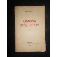 Ion Pillat - Gradina intre ziduri. Poezii (1920, prima editie, cu autograf)