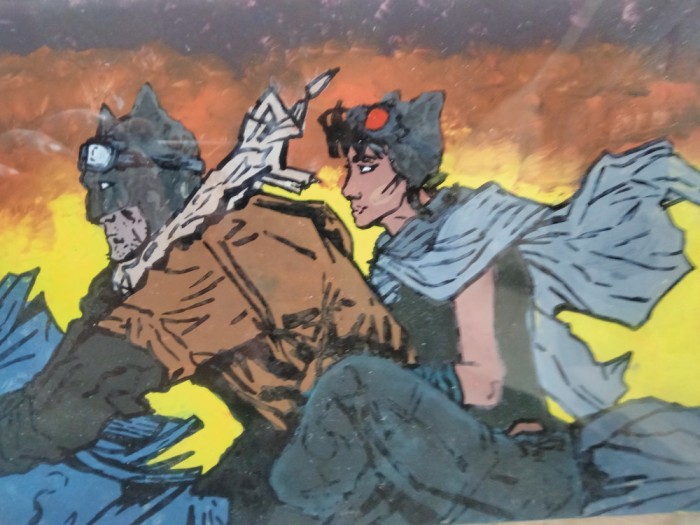 Scena din Batman, Pictura pe sticla