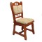 Scaun de living si bucatarie din lemn masiv fag, Euro, tapiterie stofa, 150 kg, lacuit, 95x47x42 cm, Cires