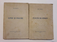 D. D. ROȘCA - Linii și Figuri și Puncte de sprijin - Primele ediții 1943 foto