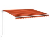 Cumpara ieftin Copertina manuala cu LED solar 3,5 x 2,5 m
