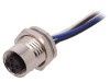Conector M12 Mama IP67, 4 Pini, Cablu 0.5m, TE Connectivity