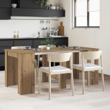 vidaXL Masă de dining 180 x 85 x 75 cm Lemn prelucrat Stejar Artizanal 3424945