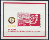 B0439 - Germania DDR 1984 - Bloc Aniversari neuzat,perfecta stare, Nestampilat