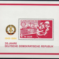 B0439 - Germania DDR 1984 - Bloc Aniversari neuzat,perfecta stare
