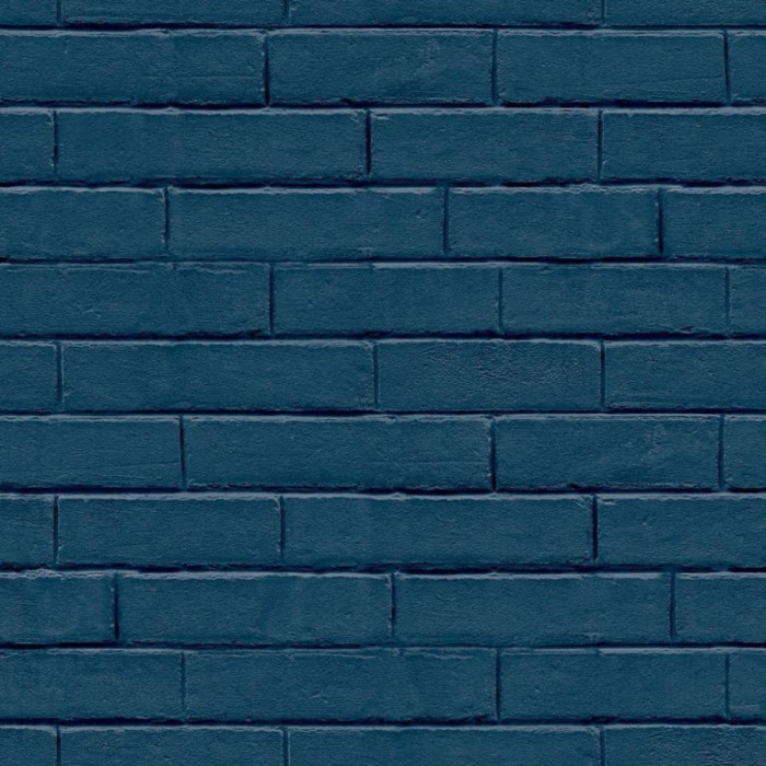 Noordwand Tapet &bdquo;Good Vibes Brick Wall&rdquo;, albastru