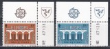 Isle of Man 1984 - EUROPA - Poduri - A 25-a aniversare a CEPT, Serie cu tabsuri, MNH, Nestampilat