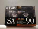 Caseta audio chrome TDK SA 90 - made in Japan - stare: Sigilata, Altul