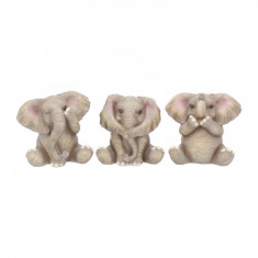 Set statuete Trei elefantei intelepti 8 cm foto