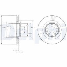 DELPHI BG9104 Disc frana