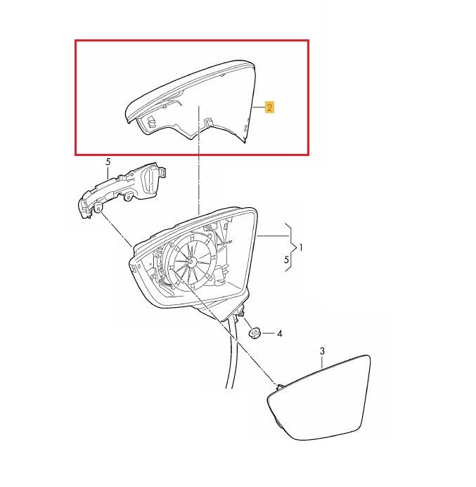 Carcasa oglinda exterioara Seat Arona, 09.2017-; Ibiza, 10.2017-; Leon (5f), 11.2012-, partea Stanga, carcasa neagra, Aftermarket