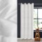 Perdea Decorativă, Model Inele, Culoare Off White, Material Poliester, Dimensiuni 140x260cm