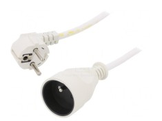 Prelungitor Alimentare 3m Alb 1 Priză 16A