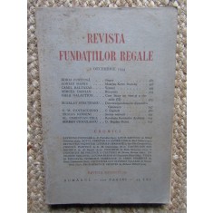 Revista Fundatiilor Regale Anul I IDECEMBRIE 1934 Nr. 12