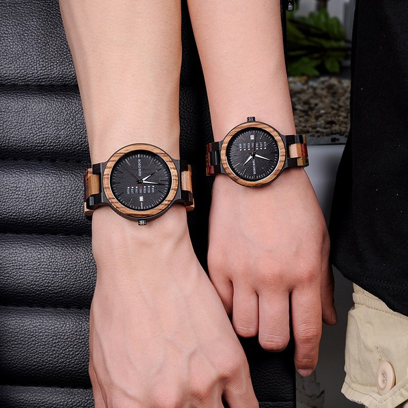 Set ceasuri din lemn pentru cupluri, Bobo Bird P14 | Okazii.ro
