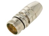 Conector M23 tată, 19 pini, drept