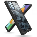 Husa Plastic - TPU Ringke Fusion X pentru Samsung Galaxy A52 A525 / Samsung Galaxy A52 5G, Camo, Neagra XDSG0047