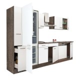 Mobilier de bucătărie Yorki 310, &icirc;n varianta cu frigider cu congelator &icirc;n partea de jos, fără blat de lucru