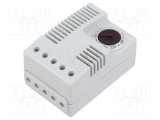 Higrostat STEGO 40-90% RH 0-60&deg;C 120V AC pentru șină DIN SPDT IP20