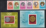 Romania 1972, LP. 805,806,807 - J.O. Munchen - Medalii, Serie + 2 Colite, MNH, Nestampilat