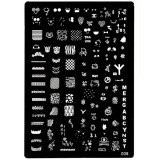 Cumpara ieftin Plăcuţă XL pentru ştampilarea nail art, 008, INGINAILS
