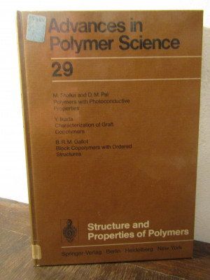 ADVANCES IN POLYMER SCIENCE 29-M/STOLKA,Y.IKADA foto