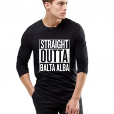 Bluza barbati neagra - Straight Outta Balta Alba - 2XL