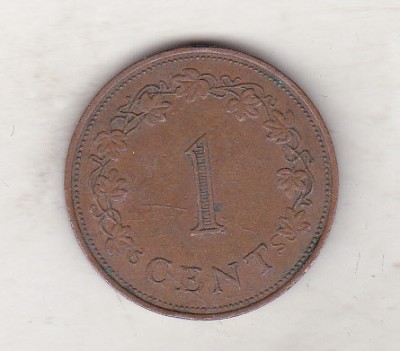 bnk mnd Malta 1 cent 1972 foto