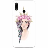 Husa silicon pentru Huawei P Smart 2019, Unicorn Girl