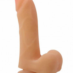 Dildo Clasic Cu Ventuza X5 Plus, Natural, 14.5 cm