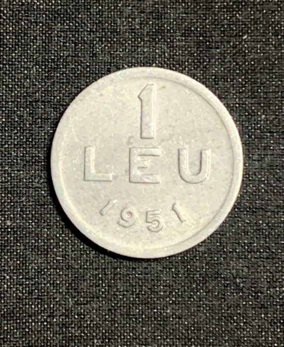 Moneda 1 lei 1951 RPR